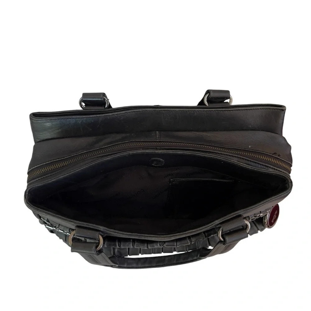 Botkier Designer Pleated Leather Satchel - Picture 7 of 10